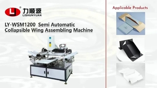 LY-WSM 1200 Ali pieghevoli semiautomatiche Assemblaggio ali pieghevoli per scatola alare