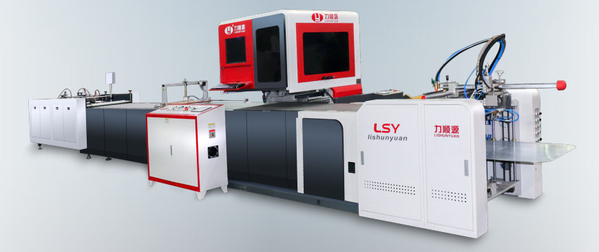 Posizionamento visivo Automatic Case Maker Hard Cover Machine Lining Machine 20-30 PCS/MIN