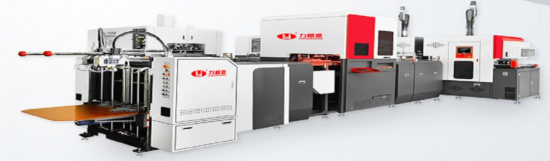 2 in 1 macchina intelligente automatica ad alta velocità per la fabbricazione di scatole rigide in cartone 50-52PCS/min