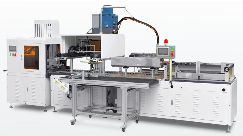 LY-9045A Fully Automated Book-Style Box Assembly Line Speed Up to 15- 23pcs/Min