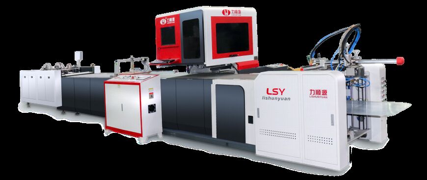LY-485C-PK Macchine completamente automatizzate per la visione delle casse Macchine per l'avvolgimento delle casse Macchine per la fabbricazione delle casse