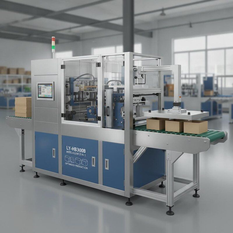 LY- HB3000B macchina ad alta velocità per la produzione di scatole rigide con capacità intelligenti 2 in 1 e pressione a bolla per una produzione ottimizzata