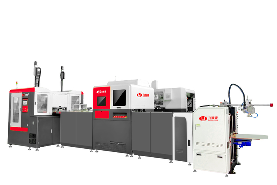 Macchina di formazione automatica a doppia testa ad alta velocità di scatole di cartone per scatole rigide