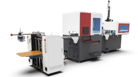 Intelligente macchina automatica ad alta velocità per la fabbricazione di scatole rigide 25-32pcs/min