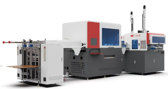 Macchina per incartonamento rigida automatica ad alta velocità intelligente multifunzionale 2 in 1 50-70 pezzi/min