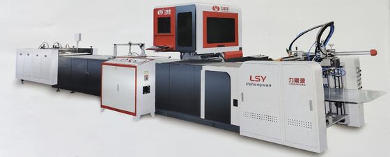 LY 485C PK Sistema Completamente Automatizzato di Avvolgimento Scatole con Visione Artificiale Linea Automatica Macchina Formatrice Scatole Macchina Automatica per la Produzione di Copertine Rigide