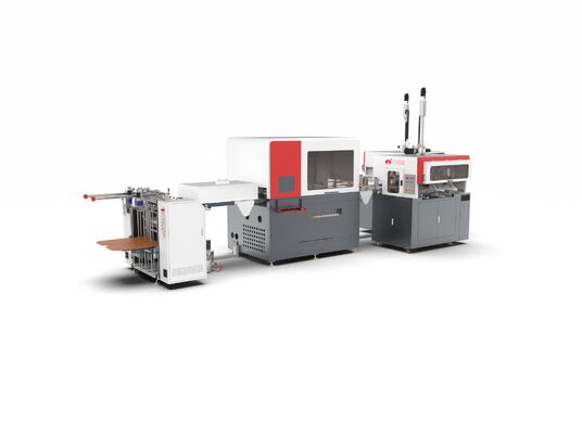 LY- HB3000A Intelligent 2 in 1 rigid box making machine (dentro le funzioni di pressatura a bolla) rigid box machine Automatic rigid box making machine