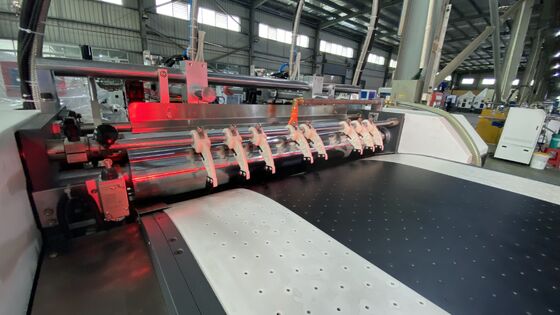 Doppia alimentazione doppia formazione rigida scatola macchina di produzione veloce velocità alta precisione pieno controllo servo