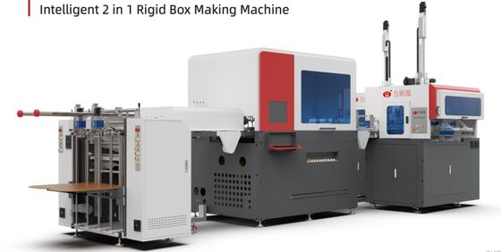 LY-3000CB Intelligent 2 in 1 High Speed Rigid Box Making Machine (con funzioni di pressatura a bolla) Rigid box machine/ Packing box making machine/ Automatic rigid box making/ Gift box making machine